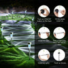 10Pack Stainless Steel Solar Garden LED Lights Waterproof Landscape Pathway Lamp