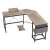 L-Shape Corner Gaming Desk Computer PC Workstation Writing Table Two Worktop NEW