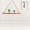 1/2X Wooden Hanging Rope Shelf Wall Mounted Floating Shelf Storage Rustic