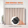 Room Divider Portable Panel Separator Privacy Screen w/ Wheels 118"x94"