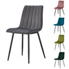 2/4/6 Dining Chairs Set Velvet Padded Seat Metal Legs Kitchen Chair Home Office