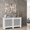 Radiator Cover Wall Cabinet Traditional Cross Wood Lath Universal Heater Cover