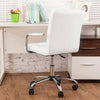 Office Desk Chair Ergonomic Task Chair Swivel Seat Flip-up Arms Lumbar Support
