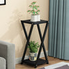 Nordic Plant Stand 2 Tier Flower Pots Holder Metal Shelf Corner Display Rack