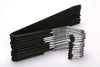 20 X Non Slip Metal Clothes Trouser Pants Slack Hanger Storage Organizer Black