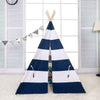 65"H Children's Canvas Indian Teepee Play Tent Wigwam Indoor Outdoor Play House