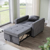 Grey/Cream Folding Sofa Bed Sleeper Pull Out Convertible Arm Chair Adjustable