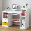 Home Office Computer Desk With Drawers Shelves Study Workstation PC Table Unit
