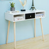 Modern Side Table 1 Drawer Hallway Side End Dressing Table Desk Furniture White