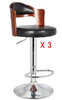 Set of 3 Matching Bar Stools Faux Barstools Kitchen Stool Breakfast Bar Chairs