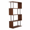 Wooden S Shape Lounge Storage Display Unit Bookcase Bookshelf