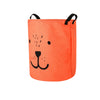 Kids Baby Toy Useful Canvas Laundry Basket Storage Bag With Leather Handbag