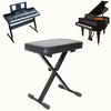 High-density Sponge Keyboard Bench Piano Stool X-Frame Chair Seat Non-skid Desig