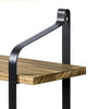 Floating Wall Shelves Rustic Wood Shelf Metal Hanging Storage Rack Shelving Unit