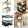 Push&Pull Under Sink Storage Rack Kitchen Cupboard Shelf Organiser Cabinet Stand