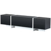 TV Unit Stand Cabinet Sideboard with 2 Storage Drawers Modern High Gloss Black