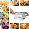 Potato Chipper French Fries Slicer Chip Cutter Chopper Maker 2 Blades Stainless