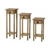 Tall Side Table Small Hall Furniture Lamp Telephone Stand Solid Wood Console Set