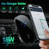 360 Automatic Wireless Fast Car Charging Charger Mount Clamping Phone Holder UK