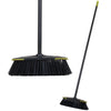 Sweeping Brush Broom Wooden Handle Soft Stiff Head PVC Sweeper Garden Outdoor