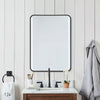 Modern Illuminated Bathroom Mirror With LED Light Demister Pad Touch Switch