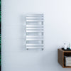 Bathroom Towel Rail Radiator Designer Flat Panel Chrome Heated Warmer Rad