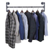 Industrial Wall Mounted Garment Rack Clothes Rail Pipe Storage Hanging Hanger