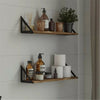 3pcs Floating Wooden Wall Mount Shelves Display Unit Shelf Set Book Storage