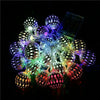 Solar LED Moroccan Ball Garden String Fairy Lights Hanging Lantern Lamp Outdoor