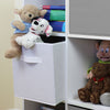 9 Cube Kids Grey & White Toy/Games Storage Unit Girls/Boys Bedroom Shelves/Boxes