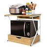 2 Tier Microwave Rack with Drawer Kitchen Shelf Holder Storage Organizer Stand
