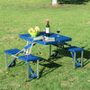 Portable Folding Camping Picnic Table Party Outdoor Garden Chair Stools Set
