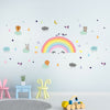 Colourful Rainbow Mountain Children Wall Sticker Nursery Kids Baby Room Decor