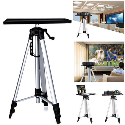 Height Adjustable Laptop DV Projector Stand Holder Heavy Duty Tripod Flat Tray