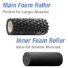 13" Foam Roller 2 in 1 Deep Tissue Massage Exercise Yoga Pilates High Density