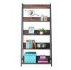 Abbey Wide Rustic Industrial Ladder Bookcase Desk Shelving Shelf Unit 4 Tier