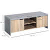 Modern TV Cabinet Stand Unit Wooden Media Storage Space Shelves W/ Doors Drawer