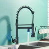 Kitchen Mixer Taps Pull Out Spray Monobloc Sink Faucet Taps Swivel Spout Black