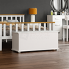 Storage Ottoman Chest Toy Box Bedroom Blanket Bedding Trunk Bench Wood Large