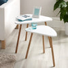 Loft Range Set Of 2 Nesting Tables - White - Side table Living room bed end