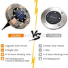 8PCS Solar Garden Ground Lights Floor Decking Patio Outdoor Lawn Lamp Waterproof