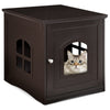 Cat Litter Box Enclosure Kitty Hidden Washroom Toilet Bedside Sleeping House