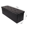 Folding Ottoman Storage Box Pouffe Seat Stool Home Chair Footstool Storage Bench