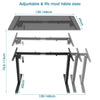 Electric Standing Desk Frame Height Adjustable Low Noise Motor White/Black