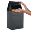 2 in 1 Parcel Delivery Box Package Postbox Large Lockable Secure Courier Contain