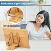 Bamboo Receipe Display Cook Book Stand Foldable Holder for Booksipads Rest