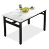 Dining Table and 4 Chairs Set STEEL LEGS Dining Room Chairs Kitchen Furniture