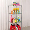 5 Tier Silver Metal Storage Rack/Shelving Wire Shelf Kitchen/Office Unit 160cm