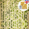 2M/10M Leaves Ivy Leaf Garland Fairy String Lights Party Garden Decor Lamp UK