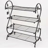 4 Tier Iron Shoe Rack Living Room Hallway Footwear Storage Shelf Organiser Unit